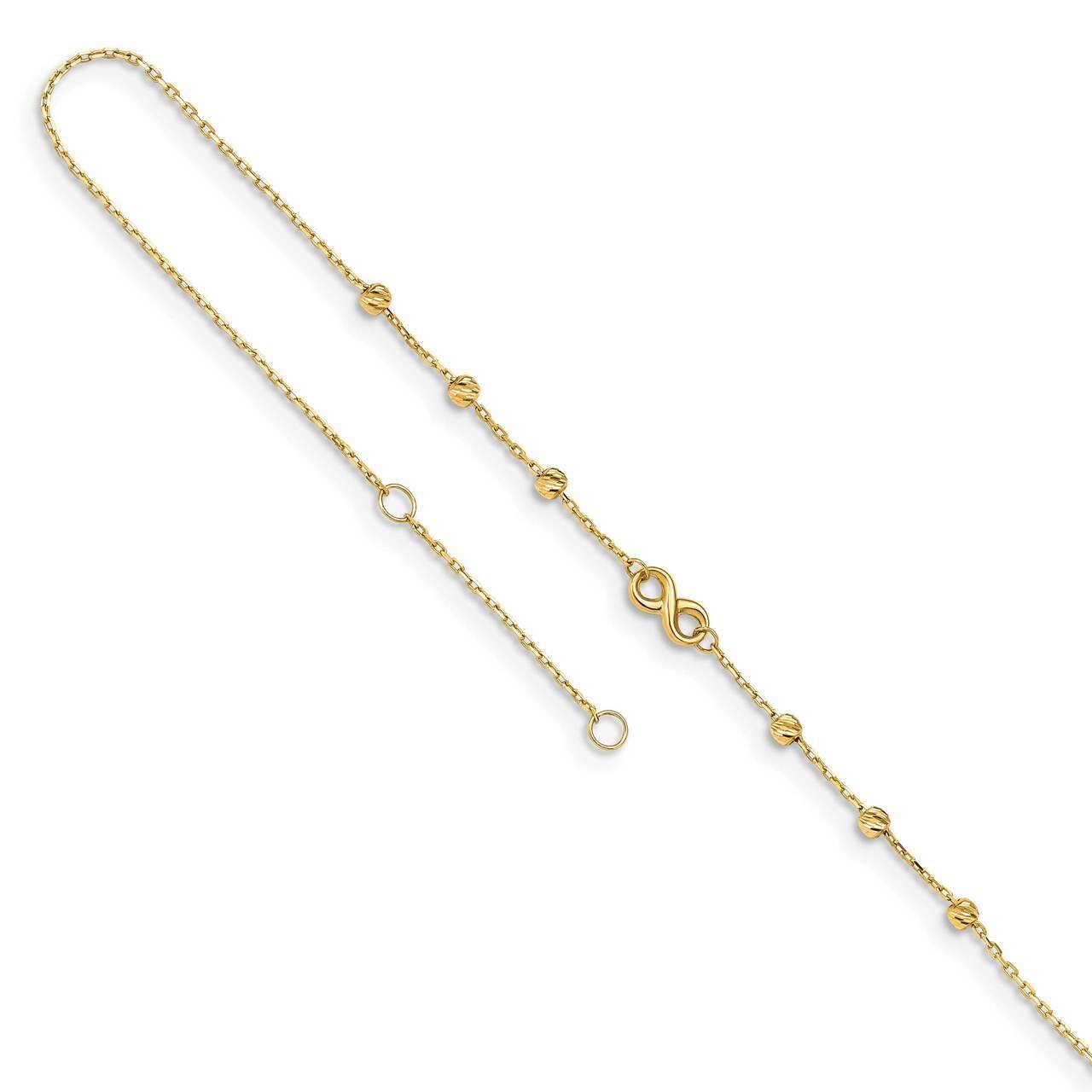 Infinity Symbol with 1 inch Extender Anklet 14k Gold ANK296-10, MPN: ANK296-10, 886774034133