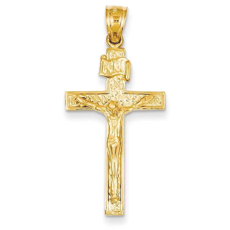 INRI Crucifix Pendant 14k Gold C1345