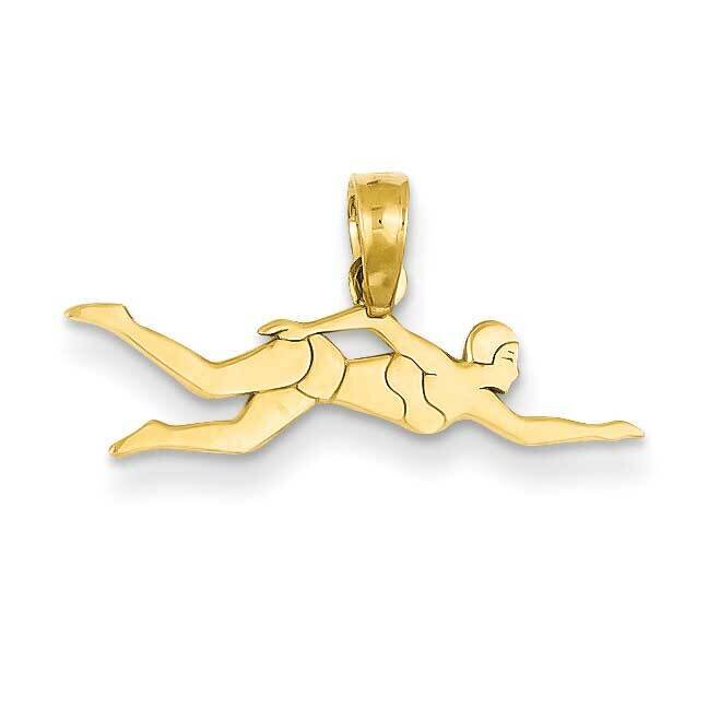 Female Swimmer Pendant 14k Gold C3535, MPN: C3535, 637218034536