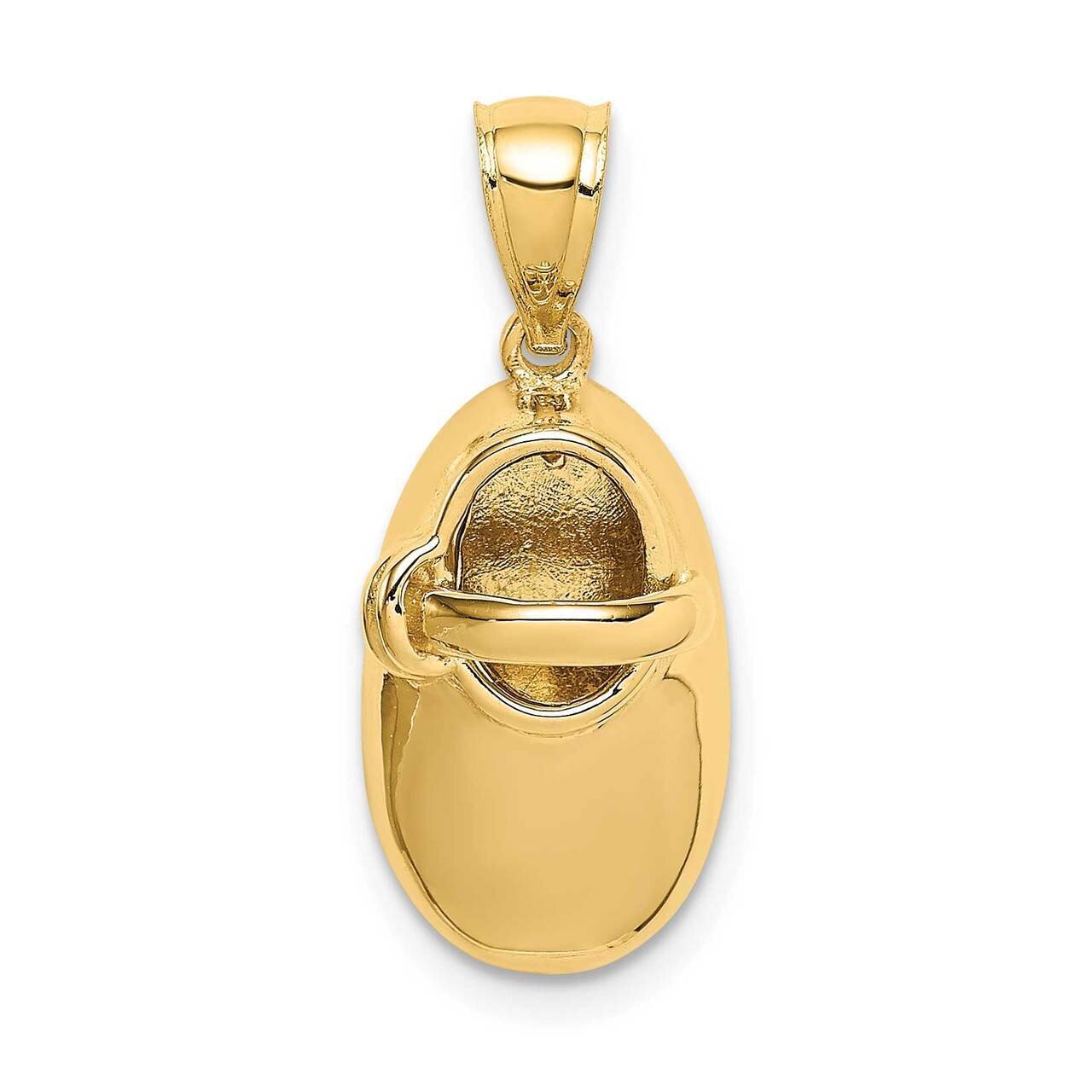 3D Baby Shoe Pendant 14k Gold Polished  C4538, MPN: C4538, 883957726052