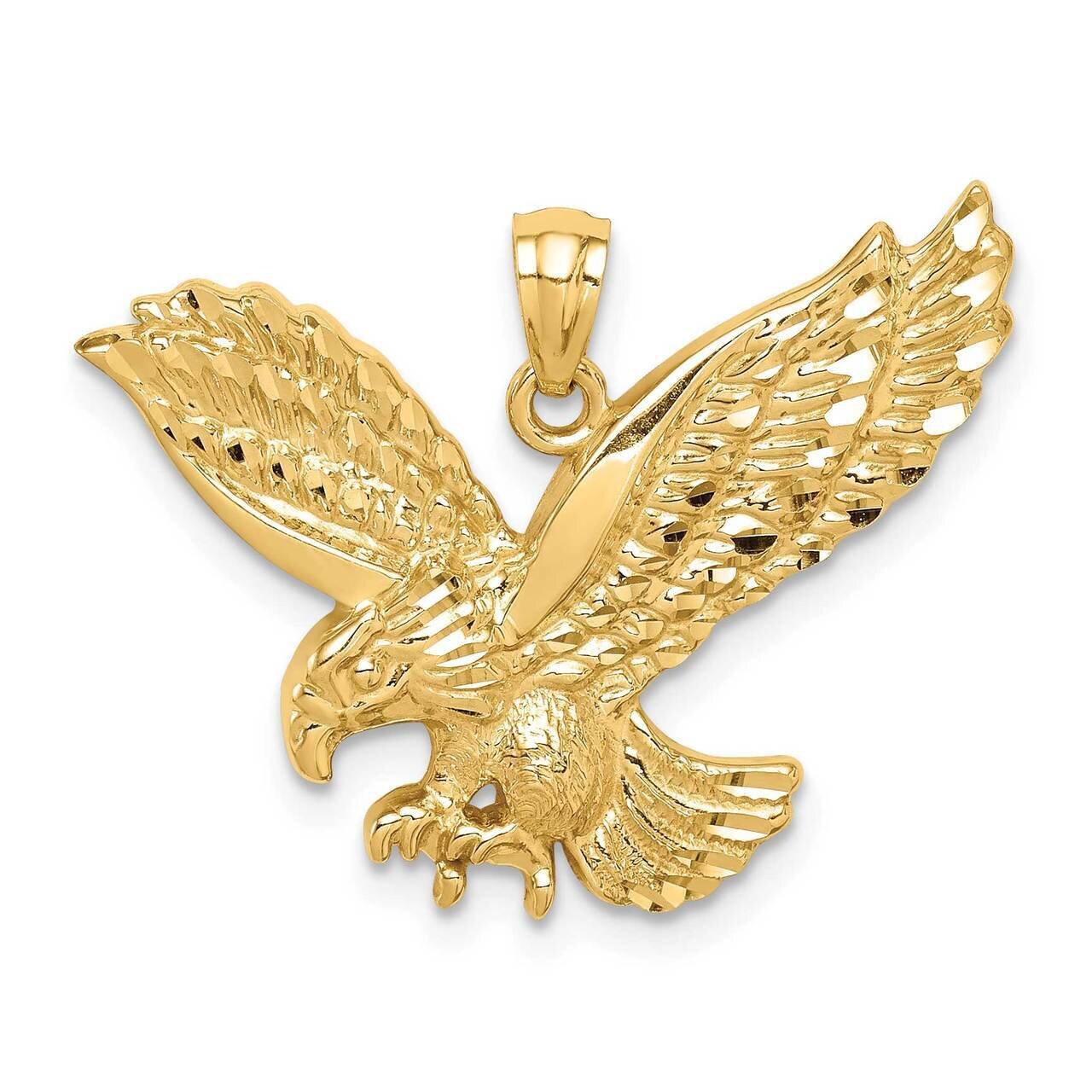 Eagle Pendant 14k Gold Diamond-cut C4578, MPN: C4578, 883957924953