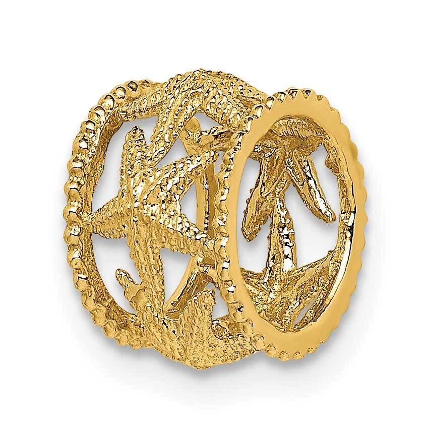 Starfish Slide 14k Gold Polished  C4636, MPN: C4636, 196904087770