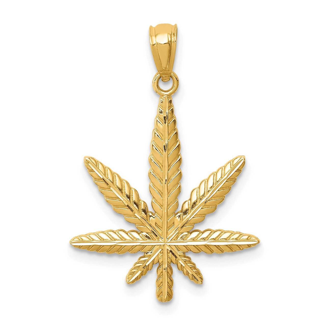 Leaf Pendant 14k Gold C4642, MPN: C4642, 883957845944