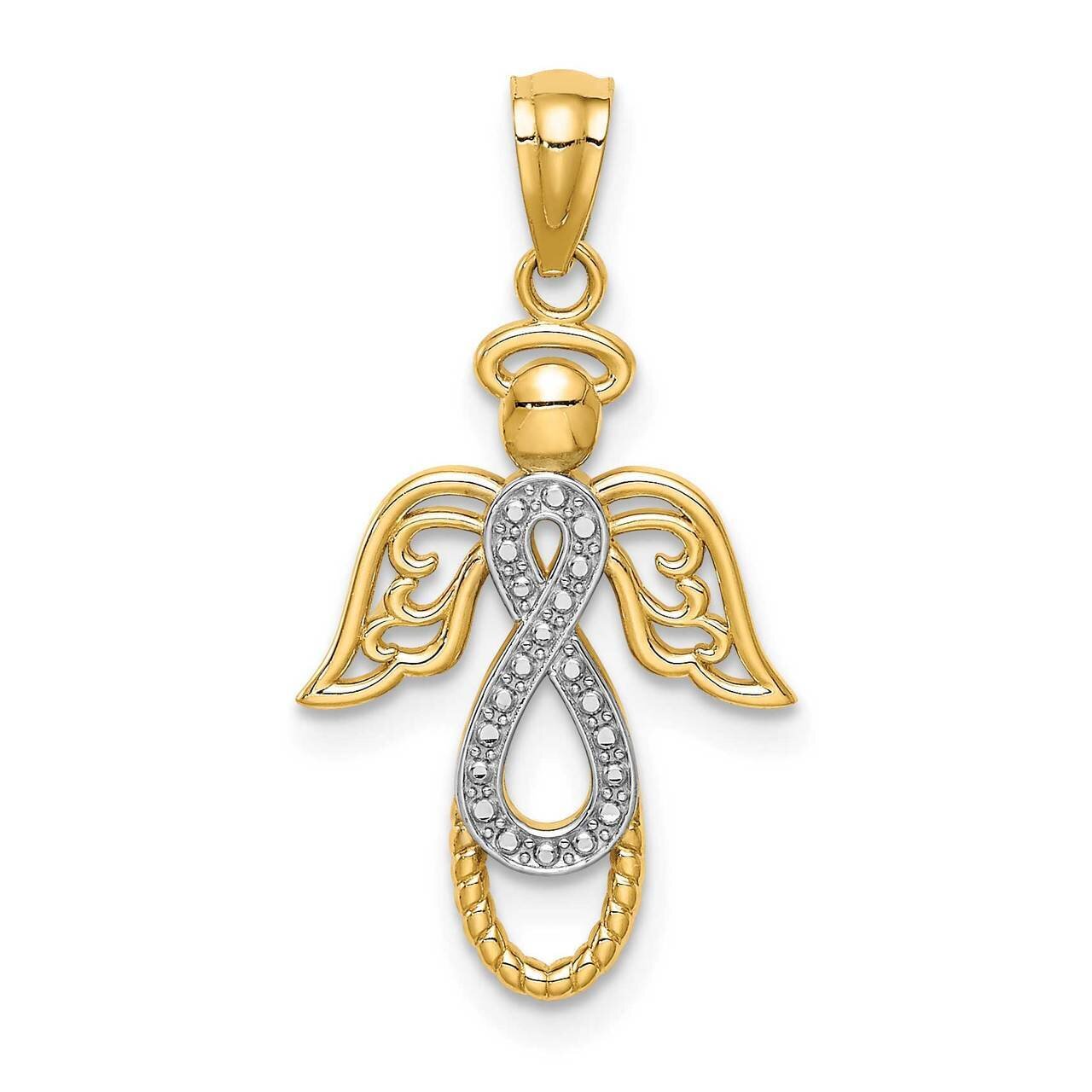 Infinity Angel Pendant 14k White Gold Rhodium C4647, MPN: C4647, 883957874005