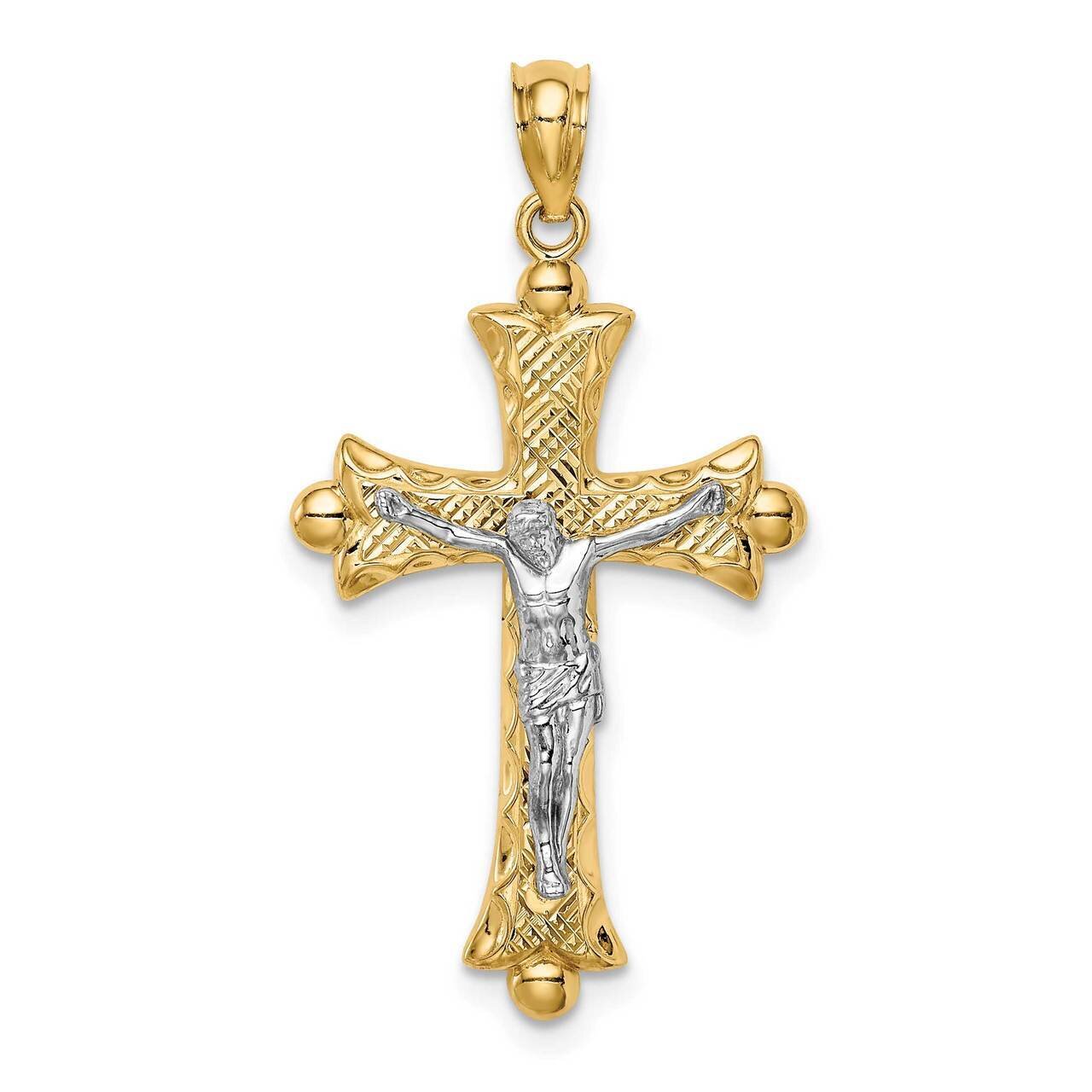 Florentine Crucifix 14k Two-tone Gold C4704, MPN: C4704, 883957938417