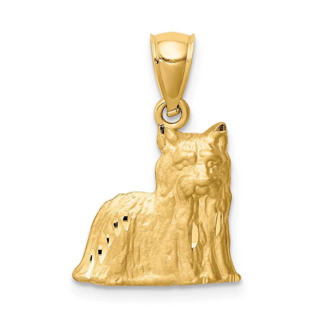 Yorkshire Terrier Pendant 14k Gold Diamond-cut C4731, MPN: C4731, 883957606408