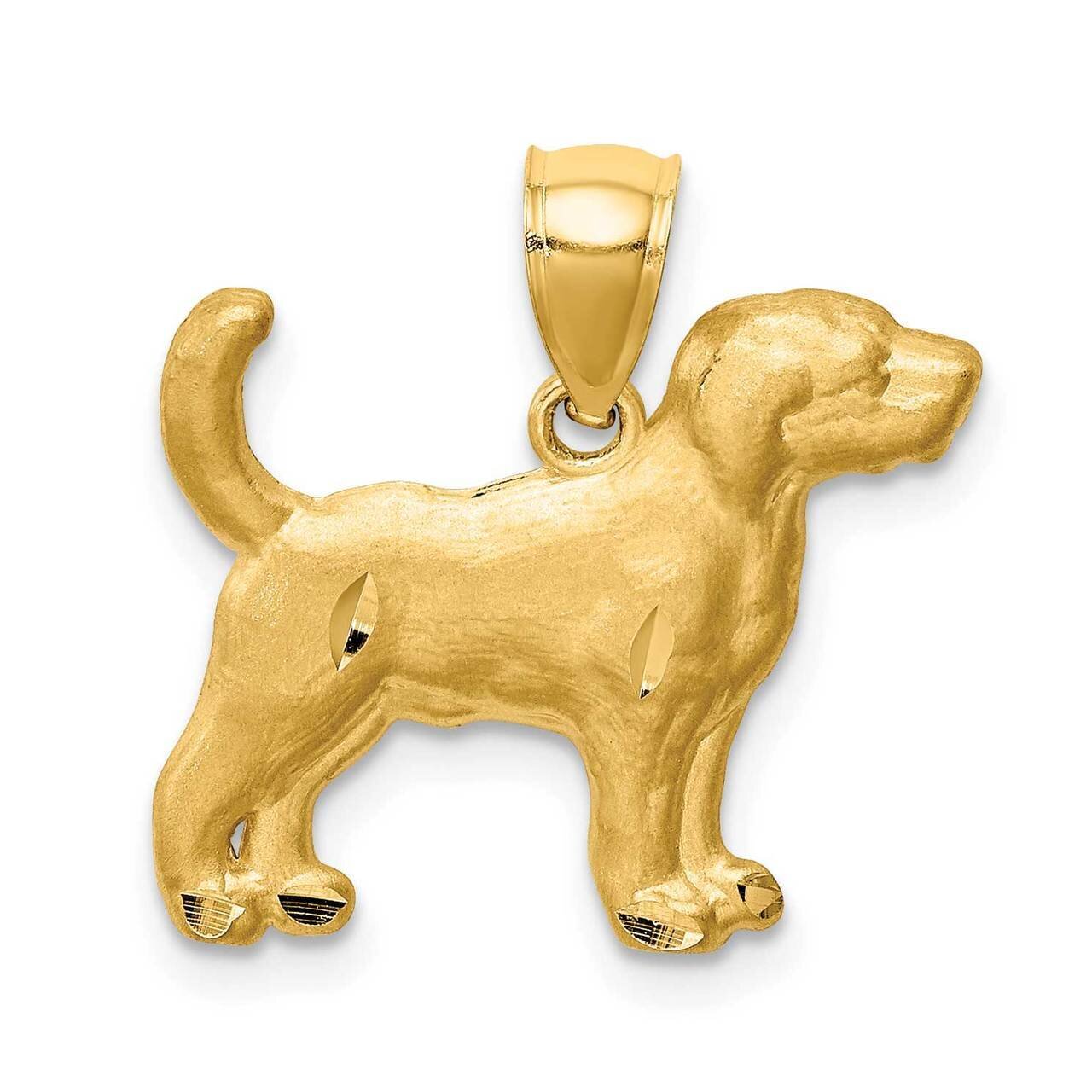 Beagle Pendant 14k Gold Diamond-cut C4734, MPN: C4734, 883957845401