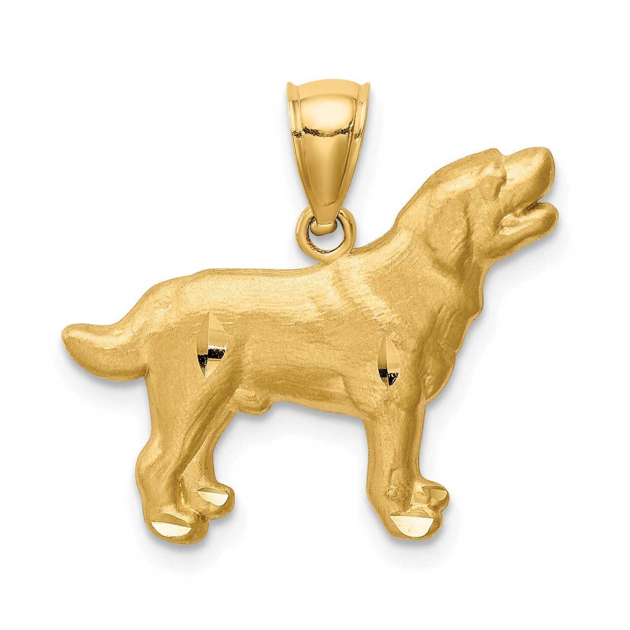 Labrador Retriever Pendant 14k Gold Diamond-cut C4736, MPN: C4736, 883957781556