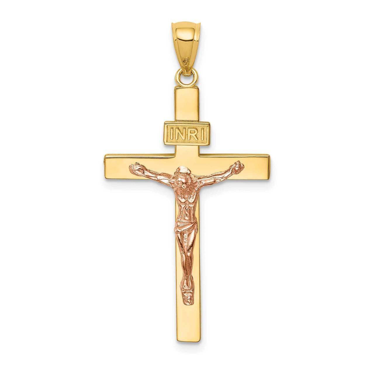 INRI Crucifix Pendant 14k Two-tone Gold C4763, MPN: C4763, 191101732737