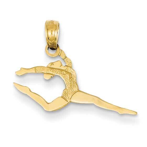 Gymnast Pendant 14k Gold Solid Polished D1448, MPN: D1448, 637218019335