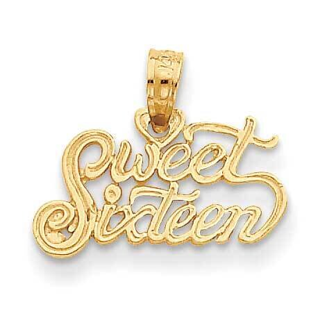 Sweet Sixteen Pendant 14k Gold D3911, MPN: D3911, 637218028900