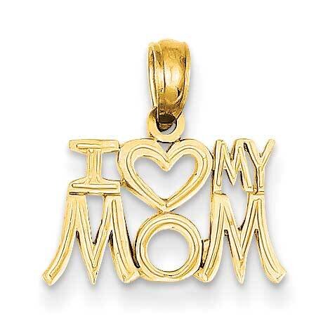 I Heart My Mom Pendant 14k Gold D3939, MPN: D3939, 637218026098