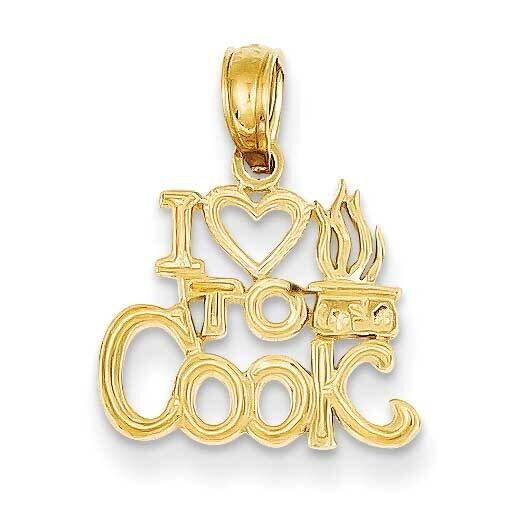I Heart to Cook Pendant 14k Gold D4182, MPN: D4182, 637218024742