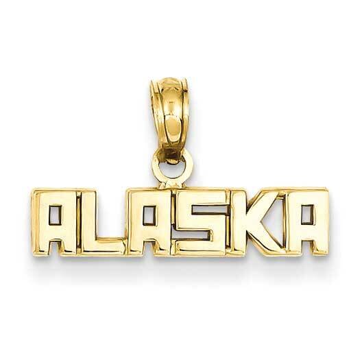 ALASKA Pendant 14k Gold Polished D4408