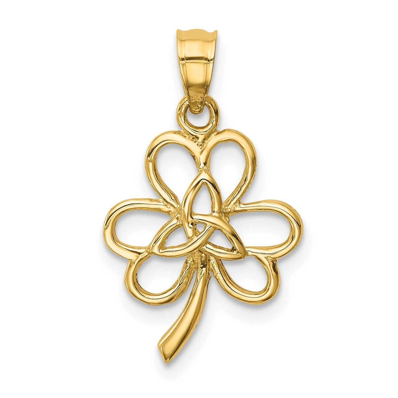 Trininty Clover Pendant 14k Gold Polished  D4572, MPN: D4572, 196904088418