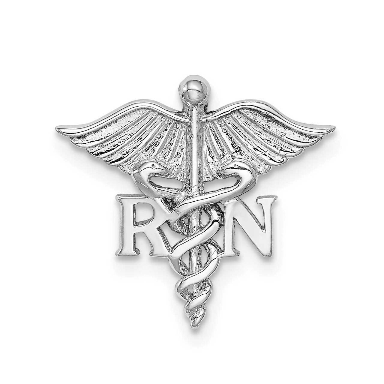 RN Medical Chain Slide 14k White Gold Polished D4621, MPN: D4621, 883957871820