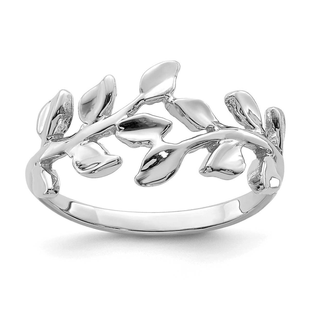 Leaf Ring 14k White Gold Polished D4711, MPN: D4711, 191101977541