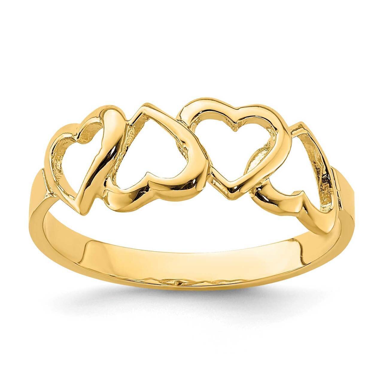 Heart Ring 14k Gold Polished  D4721, MPN: D4721, 191101732683