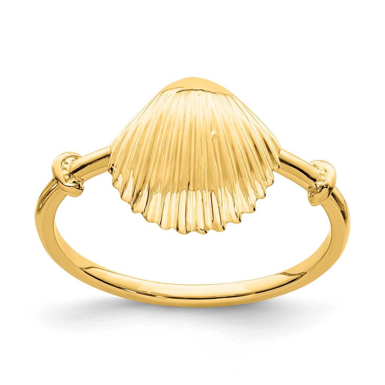 Shell Ring 14k Gold Polished  D4729, MPN: D4729, 196904063286