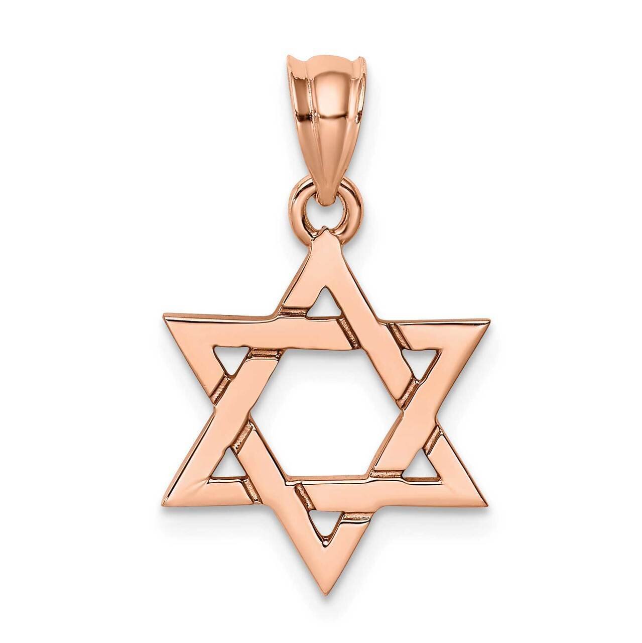 Star of David Pendant 14K Rose Gold Polished D4750, MPN: D4750, 883957947723