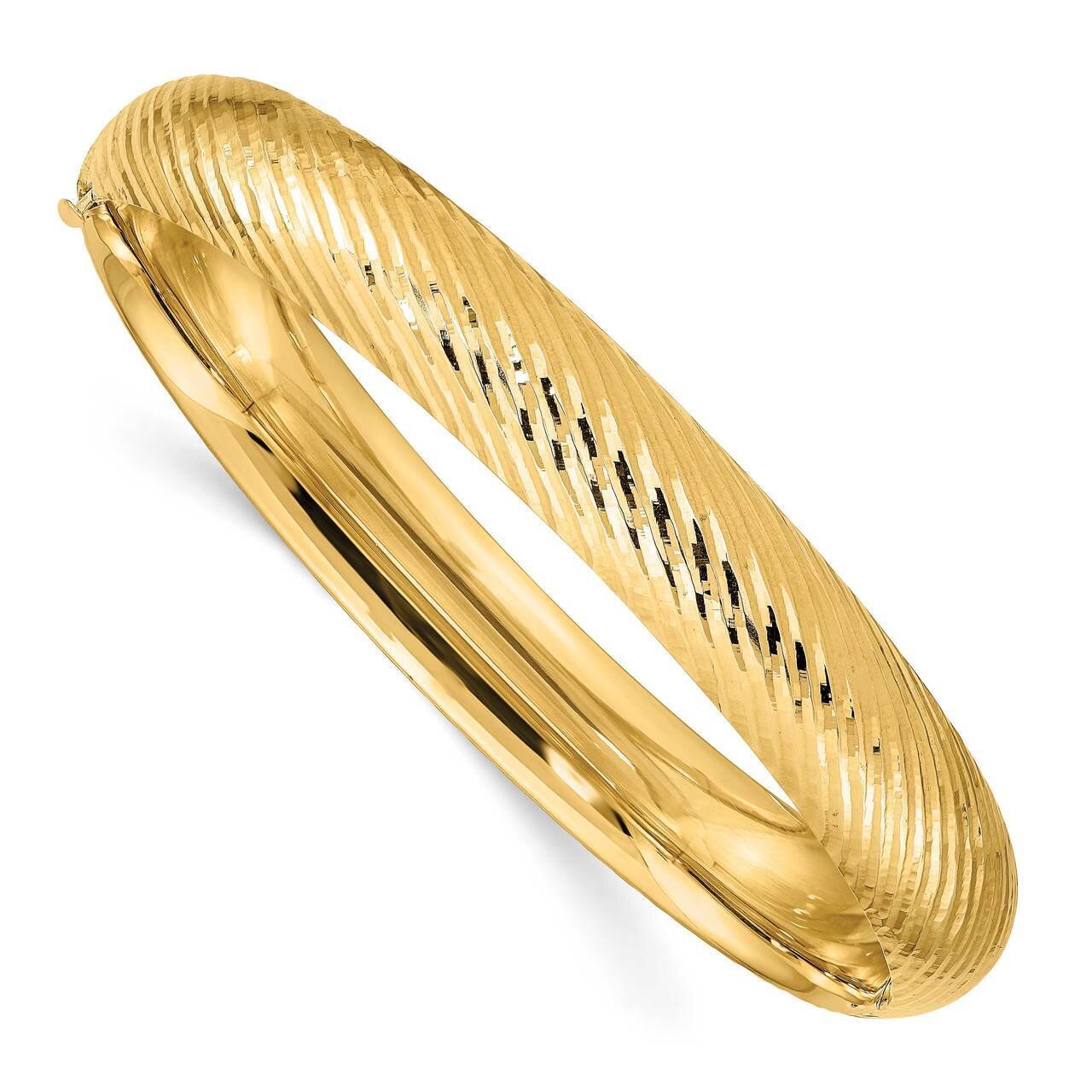 7/16 Textured Bangle 14k Gold DB655, MPN: DB655, 886774586663