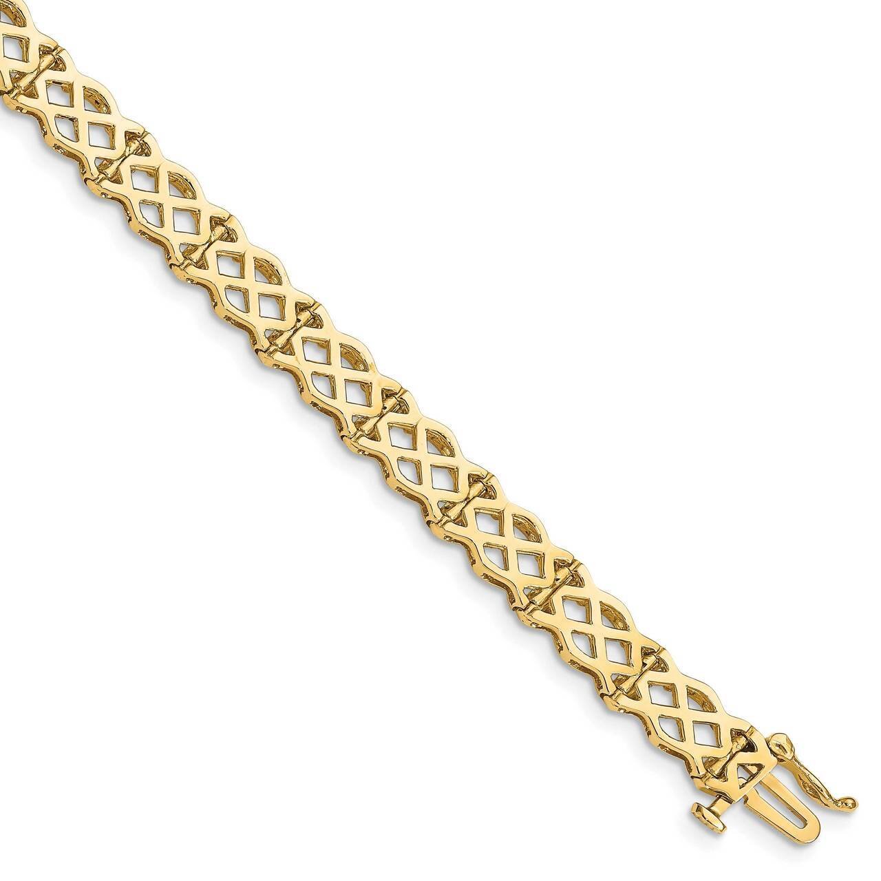 Criss Cross Bracelet 14k Gold Polished  FB1516-7.5, MPN: FB1516-7.5, 883957220130