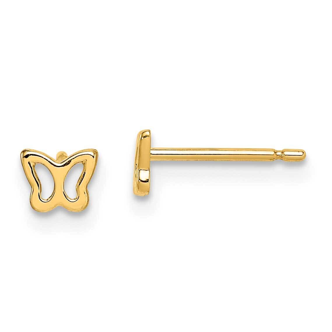 Butterfly Post Earrings 14k Gold GK1042 by Madi K, MPN: GK1042, 886774034416