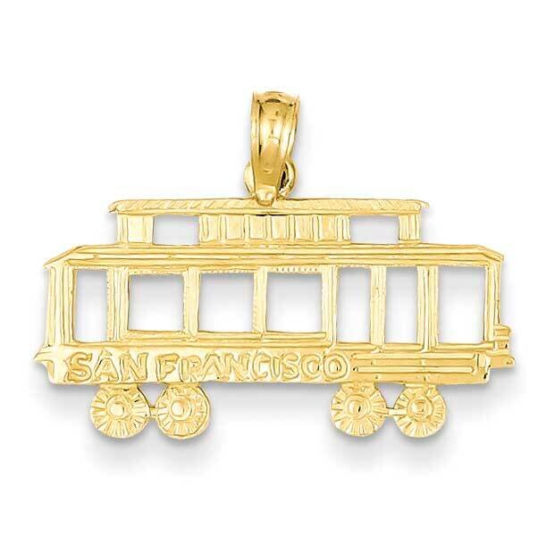 San Francisco Cable Car Pendant 14k Gold K2788, MPN: K2788, 637218043378