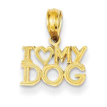 I Heart My Dog Pendant 14k Gold K3423, MPN: K3423, 637218025022