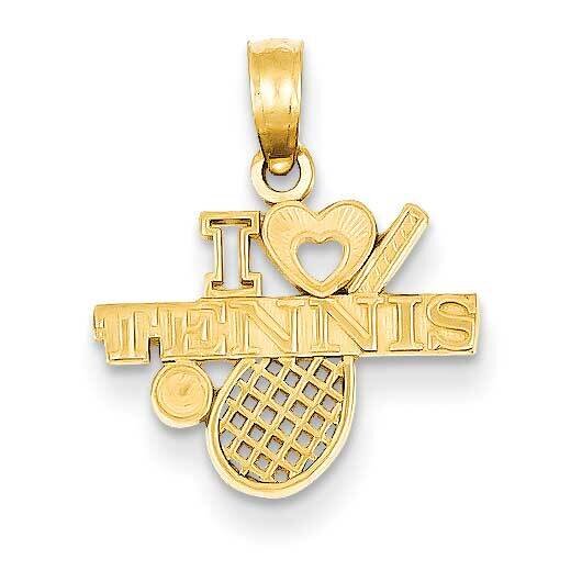 I Heart Tennis Pendant 14k Gold K3570, MPN: K3570, 637218083237
