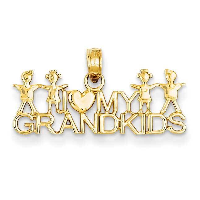 I Love My Grandkids Pendants 14k Gold K4726