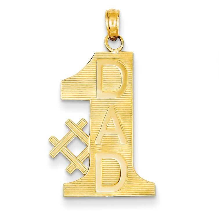 #1 Dad Charm 14k Gold K4730, MPN: K4730, 637218023967