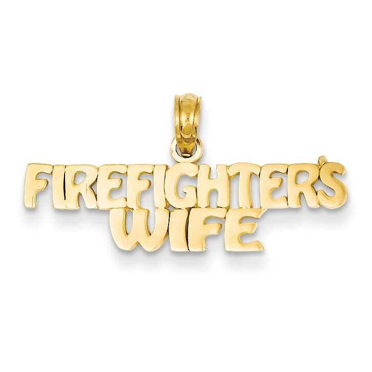 Firefighter&#39;s Wife Pendant 14k Gold K922, MPN: K922, 637218023448