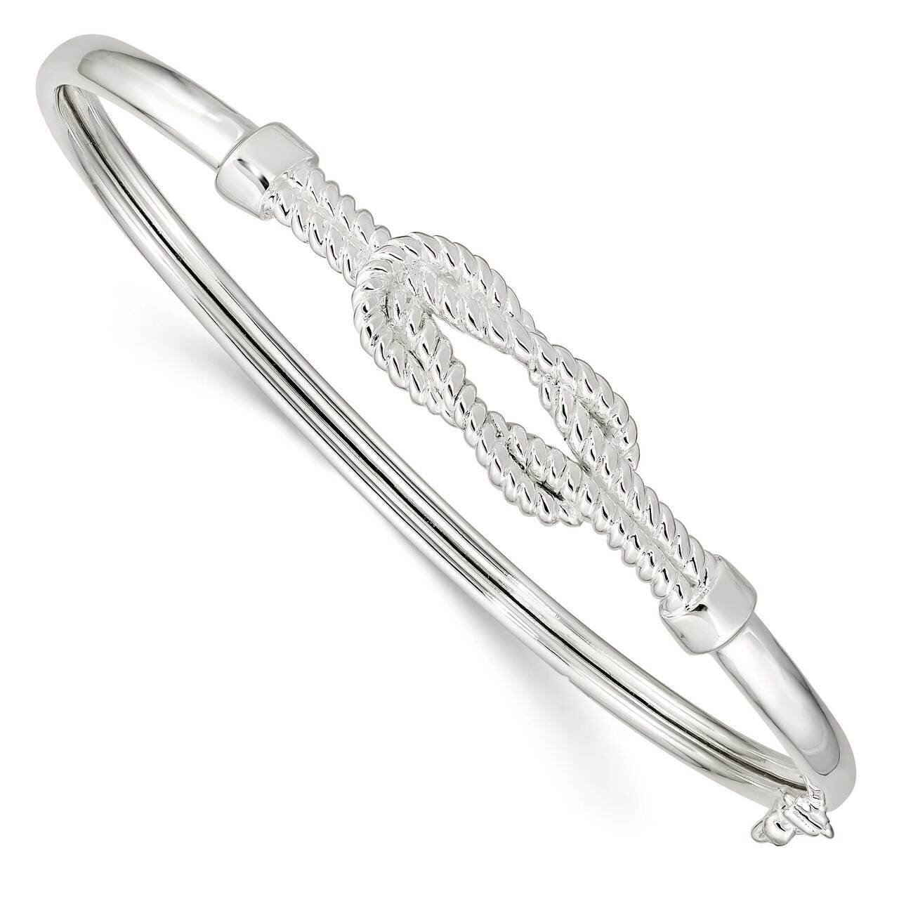Love Knot Flexible Bangle Sterling Silver Textured QB1248, MPN: QB1248, 886774039749