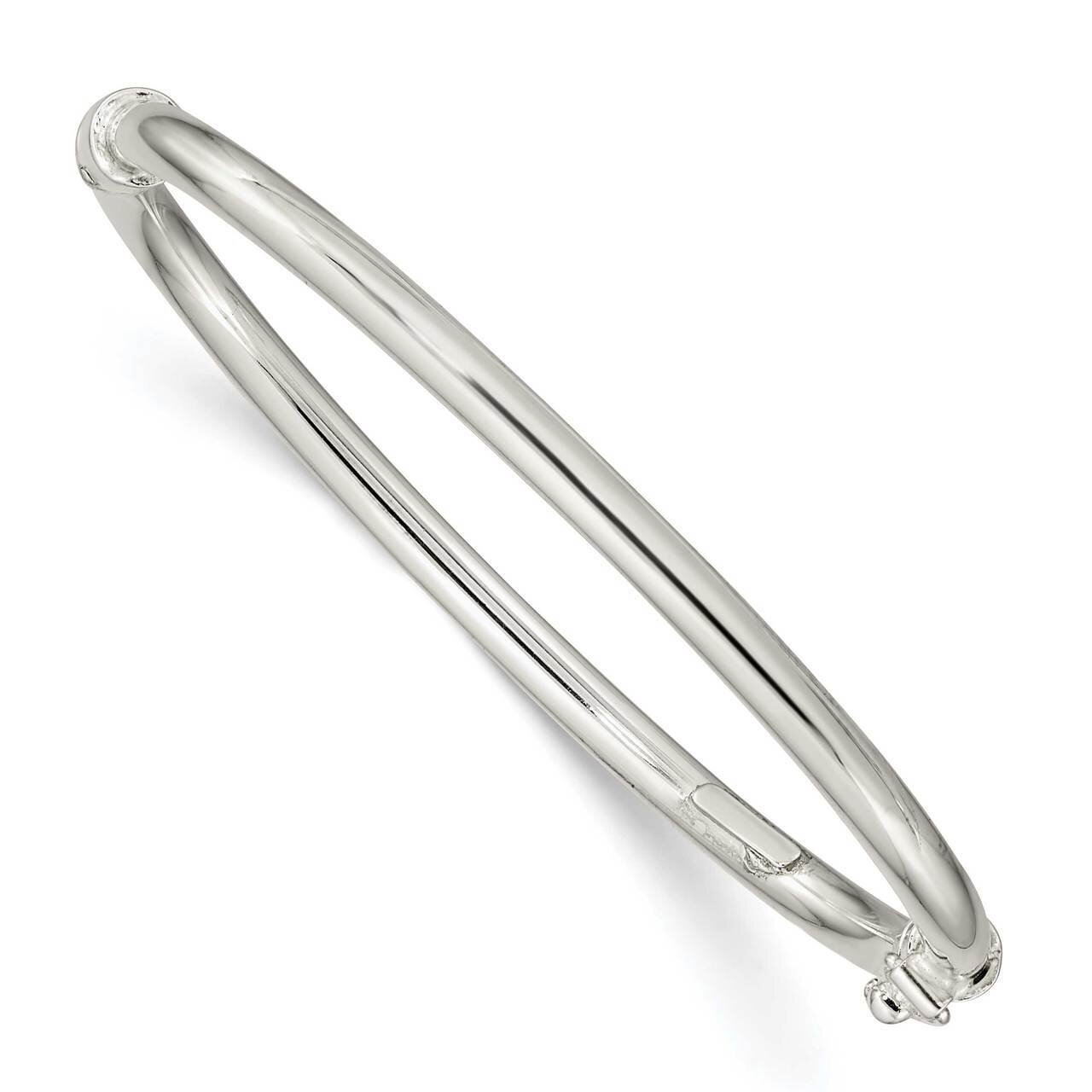 Hinged Baby Bangle Sterling Silver Polished QB1282, MPN: QB1282, 191101783876