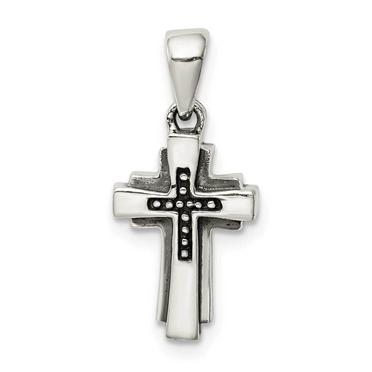 Cross Pendant Sterling Silver Antiqued QC9364, MPN: QC9364, 883957855196