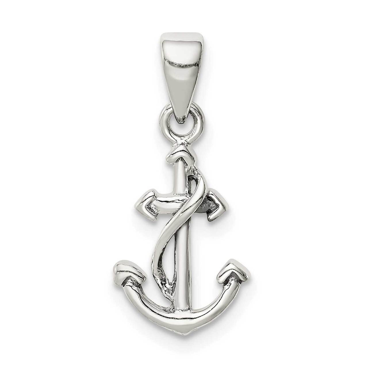 Anchor Pendant Sterling Silver Polished QC9431