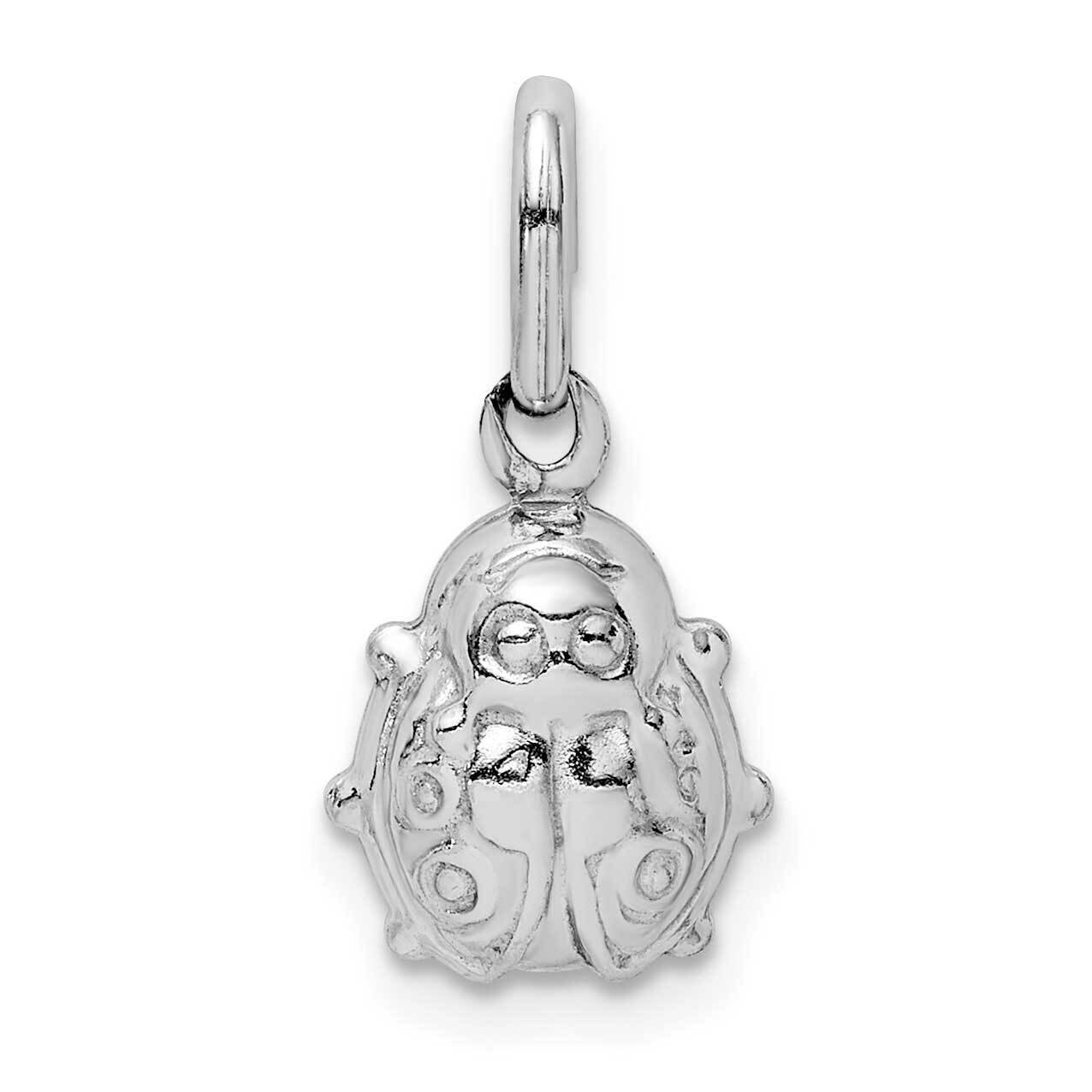 Polished Ladybug Pendant Sterling Silver Rhodium-plated QC9515, MPN: QC9515, 886774108254