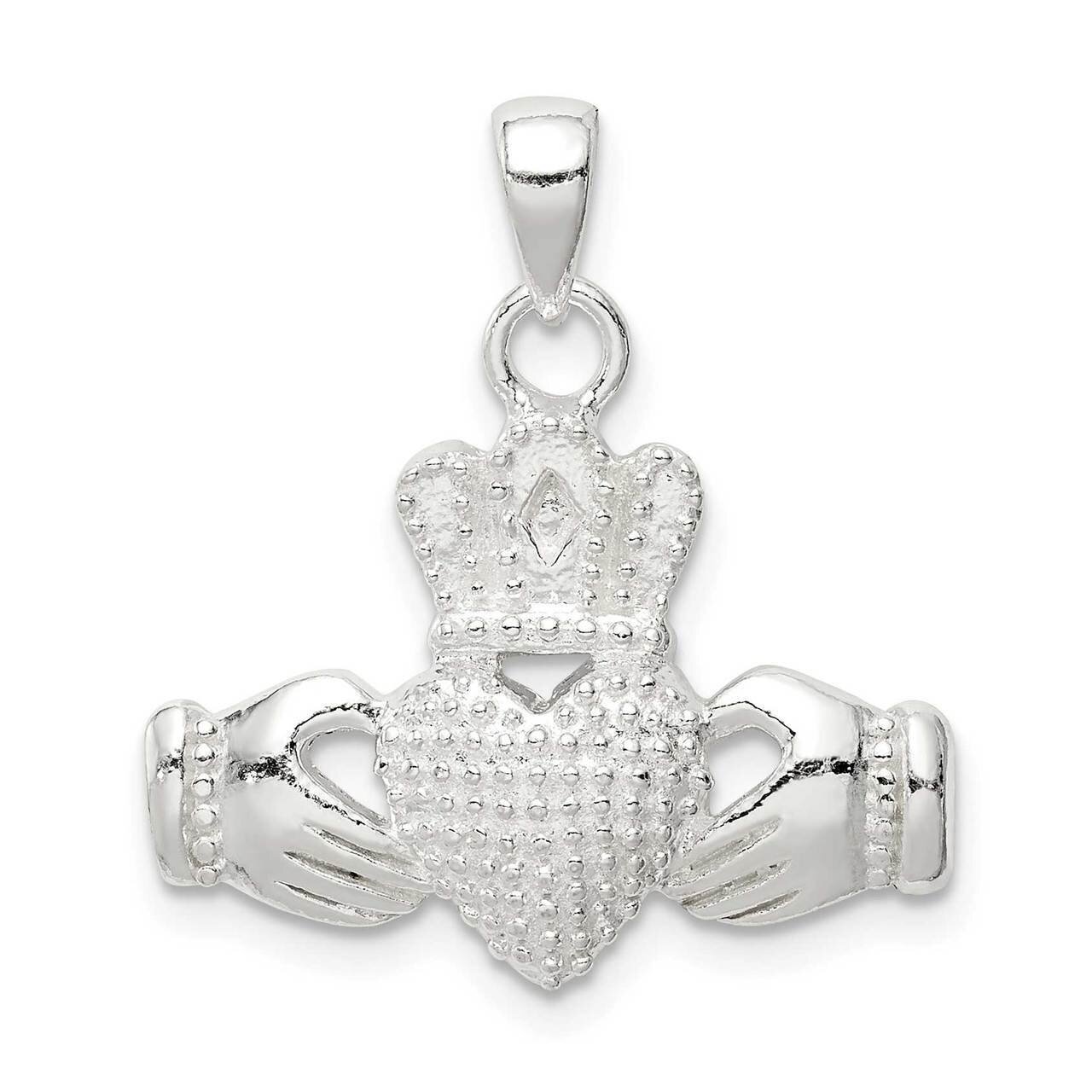 Claddagh Pendant Sterling Silver Polished QC9559, MPN: QC9559, 886774080031