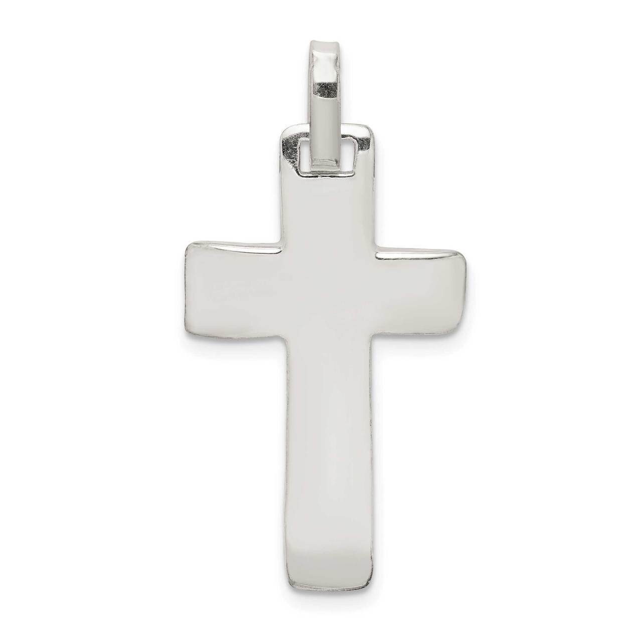 Cross Pendant Sterling Silver Polished QC9680, MPN: QC9680, 886774082479