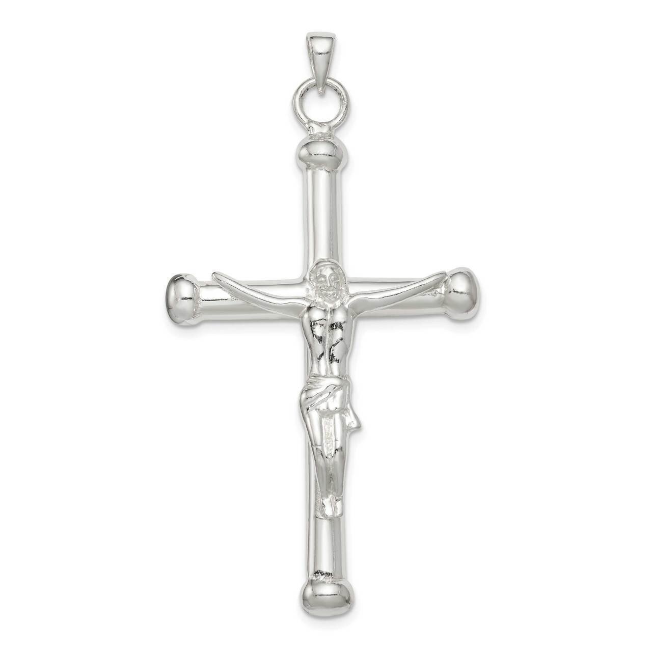 Crucifix Pendant Sterling Silver Polished QC9683