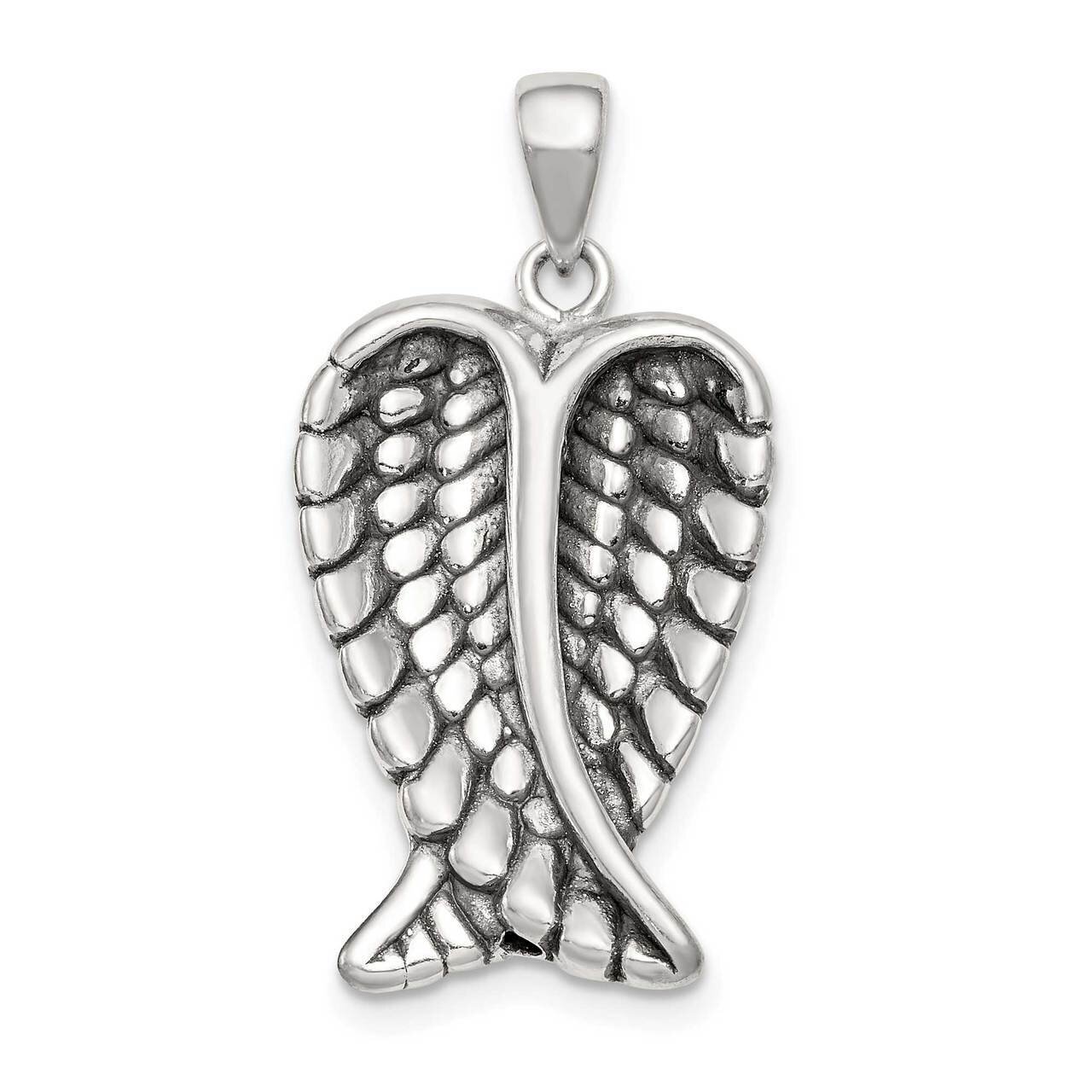 Wing Pendant Sterling Silver Antiqued QC9707, MPN: QC9707, 886774105703