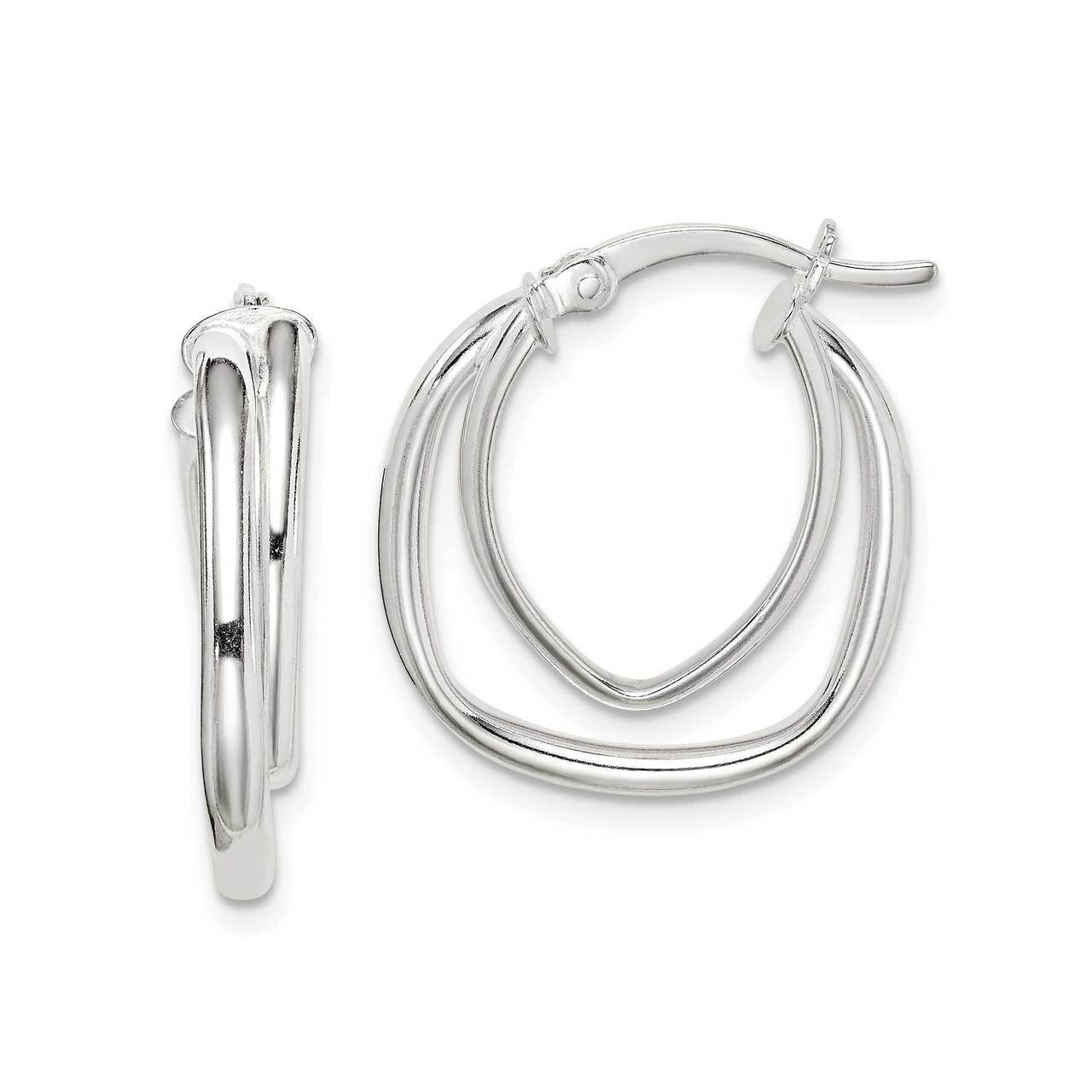 Hoop Earrings Sterling Silver Polished QE14103, MPN: QE14103, 883957939681