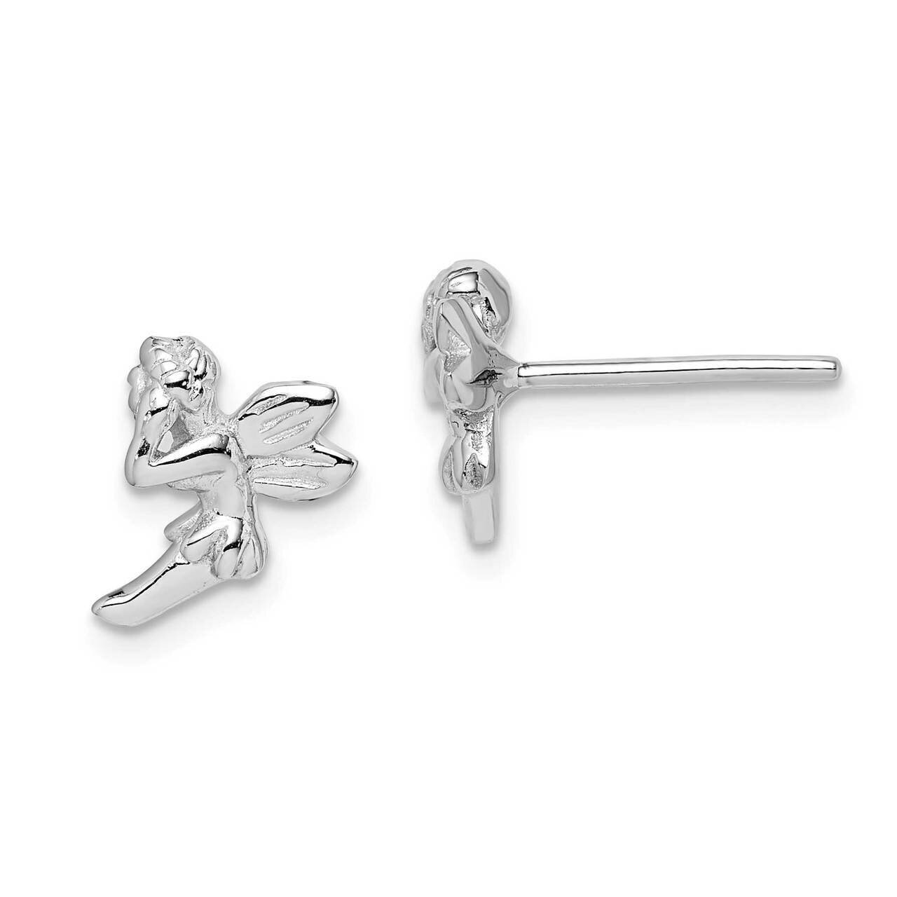 Fairy Post Earrings Sterling Silver Rhodium-plated QE14354, MPN: QE14354, 886774083025