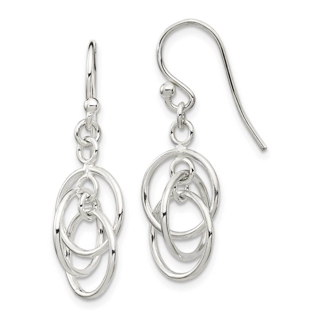Dangle Earrings Sterling Silver Polished QE14403, MPN: QE14403, 886774069951