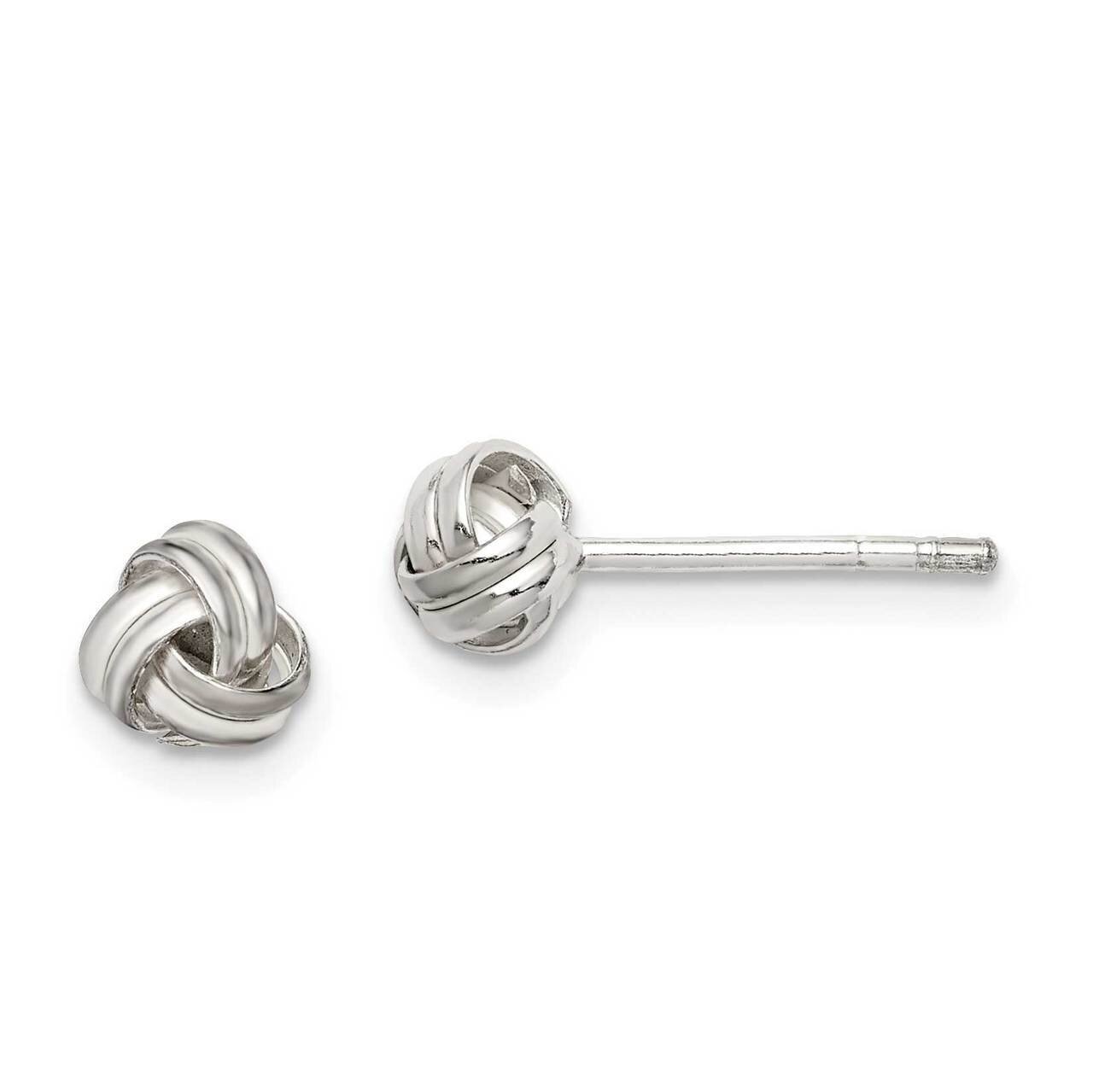 Knot Post Earrings Sterling Silver QE14568