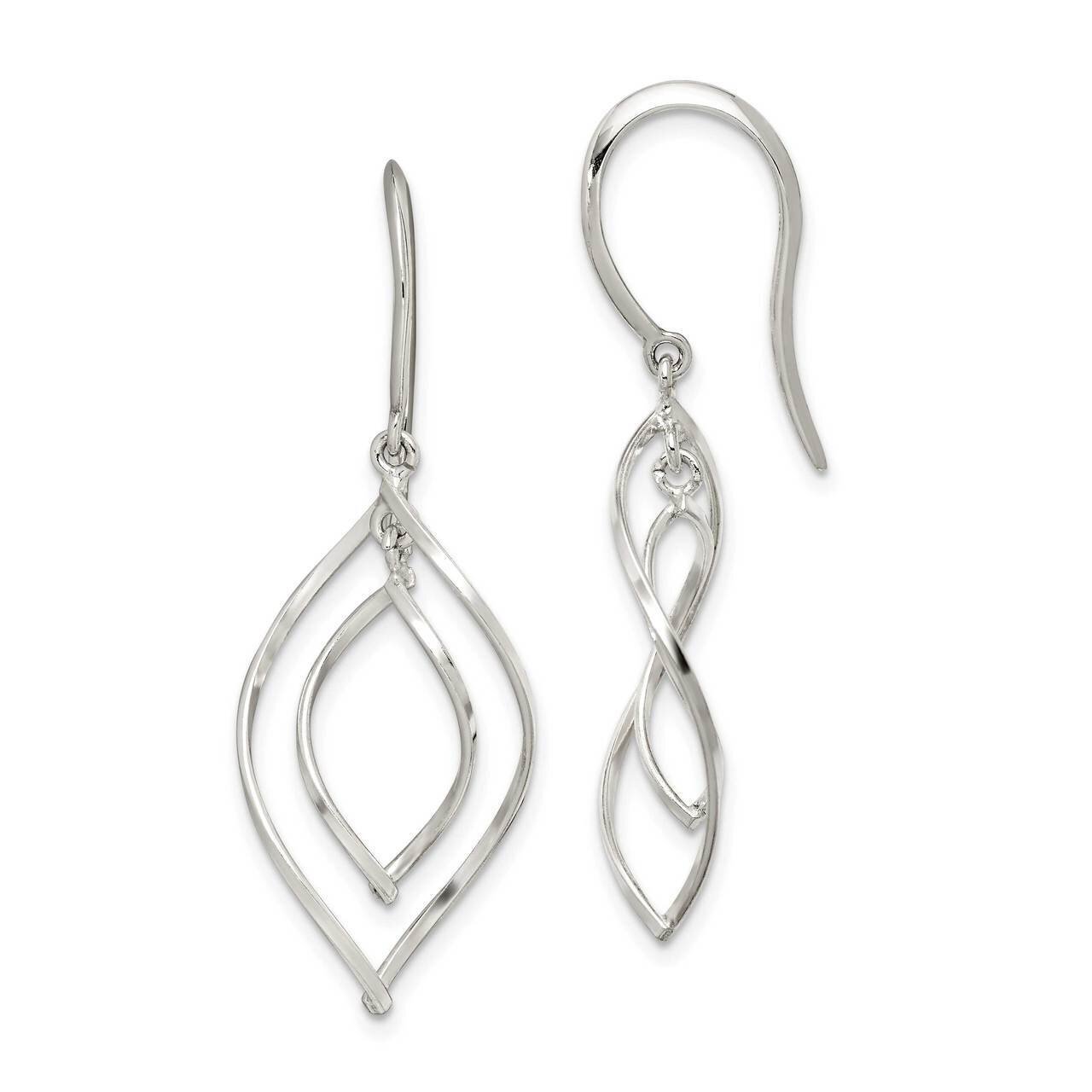 Fancy Dangle Earrings Sterling Silver QE14580, MPN: QE14580, 883957937472