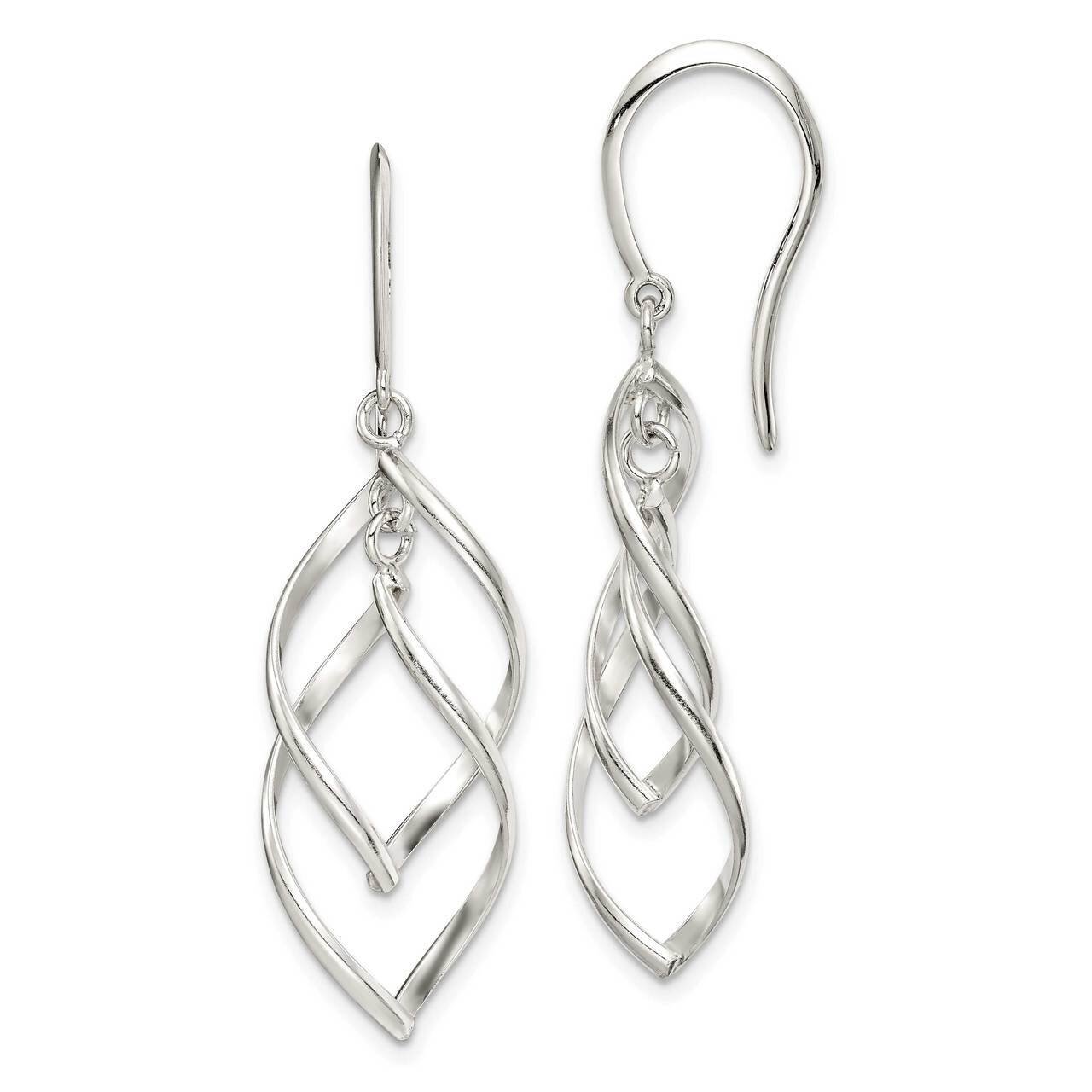 Fancy Dangle Earrings Sterling Silver QE14582, MPN: QE14582, 886774012292