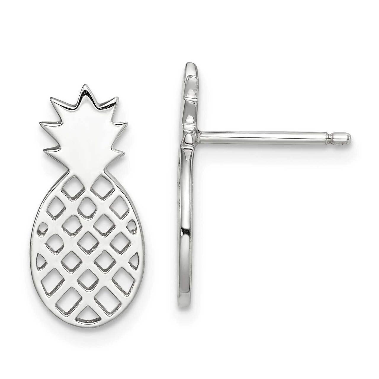 Pineapple Stud Earrings Sterling Silver QE14623, MPN: QE14623, 883957953632