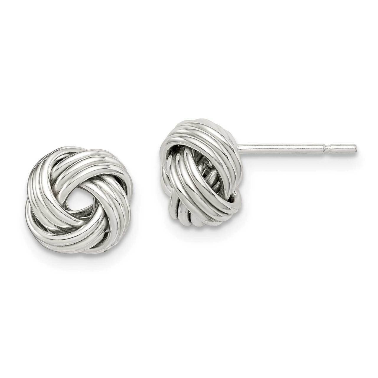 Love Knot Earrings Sterling Silver Polished QE14671, MPN: QE14671, 886774121130
